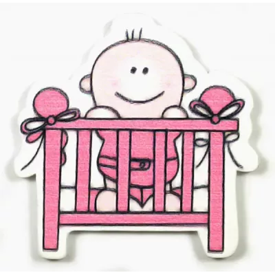 Деревянный декор-кроватка, 40х40 мм