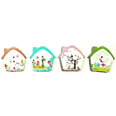 Дерев декор-будиночок 25х25, упак 100 шт.