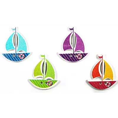 Деревянный декор-кораблик 25х30 мм