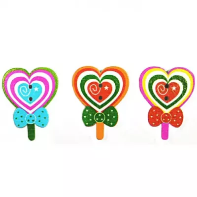 Деревянный декор-конфета, 20х30 мм