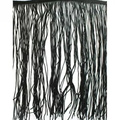 Бахрома танцювальна чорна, 27-35 см