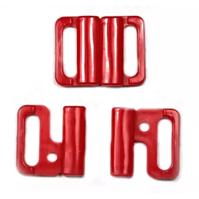 Застібка для купальника червона, 1.5 см.