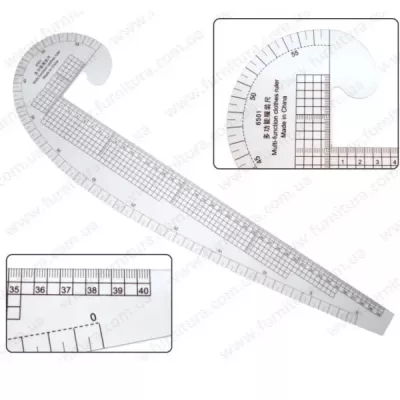 Лінійка лекальна пластикова №6501