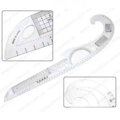 Лінійка лекальна пластикова №3250