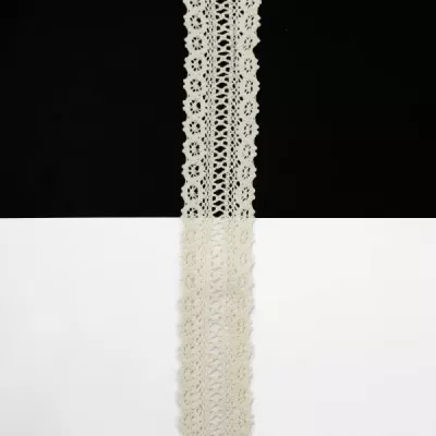 Кружево кроше натуральное, 4 см