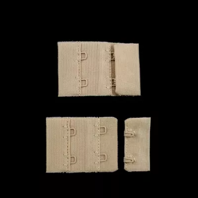 Застібка для білизни бежева, 2 ряди х 2 петлі