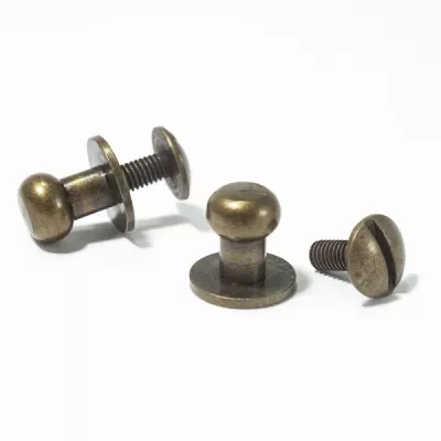 Кнопка кобурная, декор И 038,антик,цена за шт.