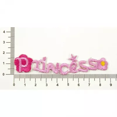 Аппликация пришивная Princess розовая  