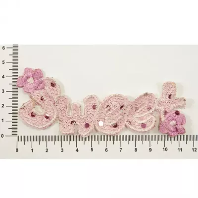 Аппликация пришивная Sweet  розовая  