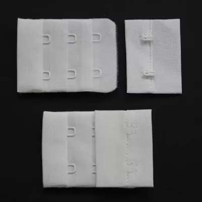 Застібка для білизни біла, 2 ряди х 3 петлі