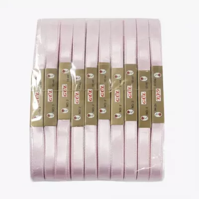 Стрічка атласна світло-рожева, 1 см