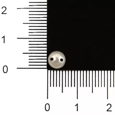 Напівперли пришивні молочні, 6 мм