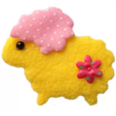 Желтый зверёк Нашивка объемная 