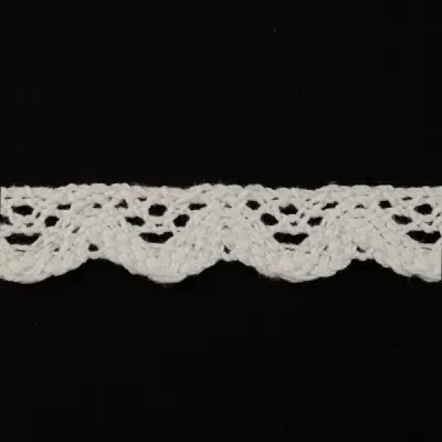 Кружево кроше белое, 1 см