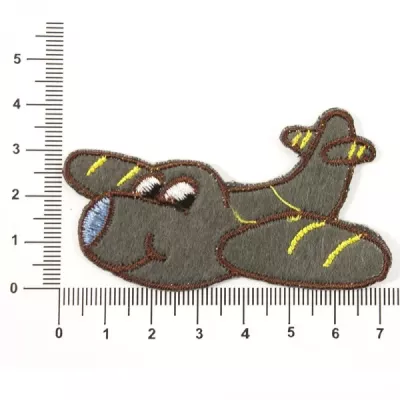 Аппликация пришивная веселый самолетик 