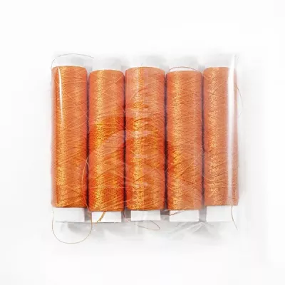 Нитка шелк №60, оранжевая