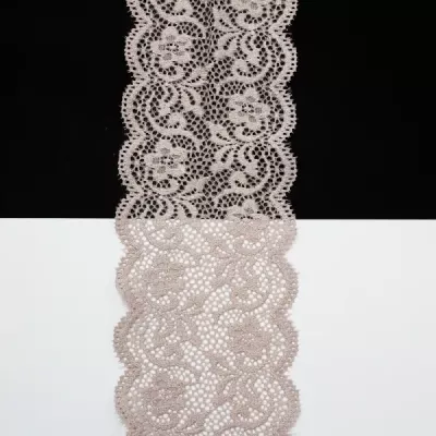 Кружево темная пудра, стрейч, 7 см