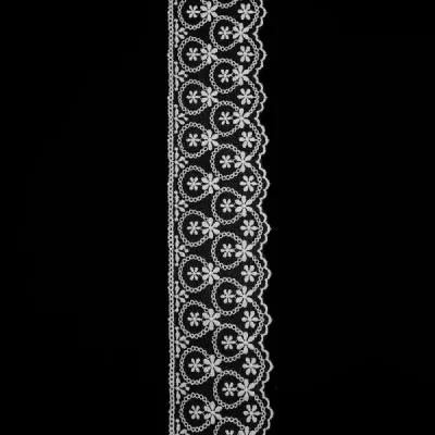 Мереживо Hobby T-1909 колір 212-Beyaz, шир. 5,5 см