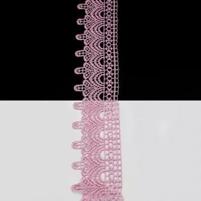 Кружево розовое, 5 см 