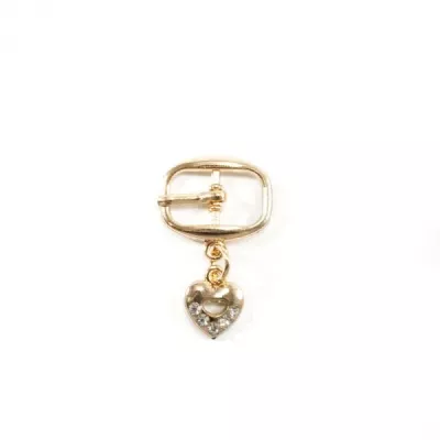 Пряжка сандальная золото, 10х20 мм + подвеска