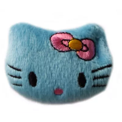 Голубой Котик Нашивка объемная  