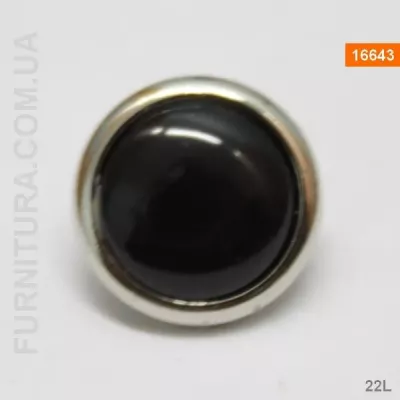 Пуговица блузочная в серебряном ободке (22L)