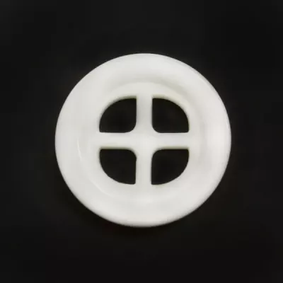 Гудзик білий, 24 мм