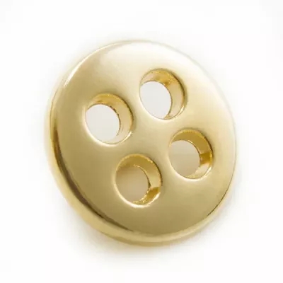 Ґудзик металевий золото, 14 мм