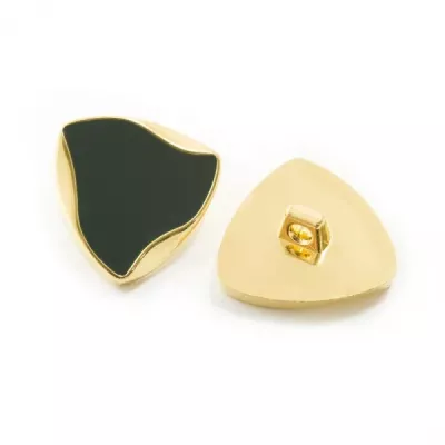 Пуговица золотая + чёрная, 24 мм