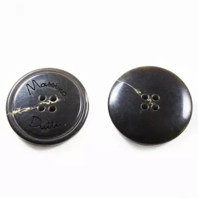 Гудзик темно-коричневий, 26 мм