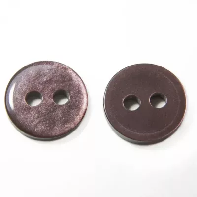 Ґудзик коричневий, 12 мм