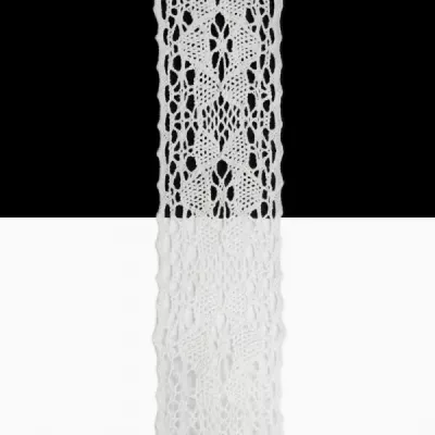 Кружево Кроше белое, 5 см