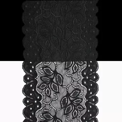 Мереживо арт. 173 чорне, шир. 15 см, боб. 10 м