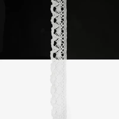Кружево Кроше арт. 146 белое, шир 3 см, боб. 25 м