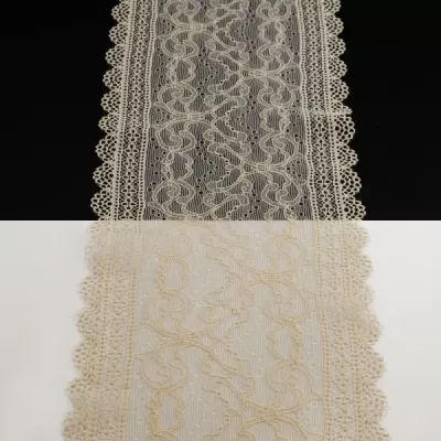 Кружево Италия бежевое, 17 см