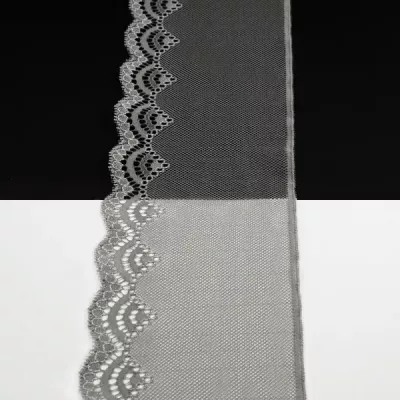 Кружево Италия дымчато-лиловое, 10 см