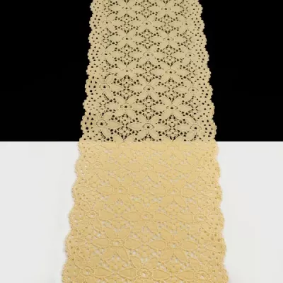 Кружево Италия желтое, 14 см
