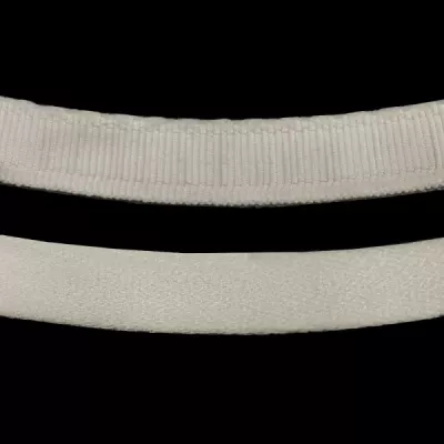 Стрічка тунельна 1 см, молочна, Італія (від 10 м.)