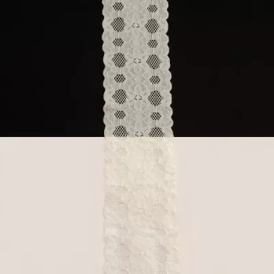 Кружево Италия молочное, 6 см