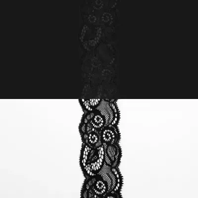 Кружево Италия арт.174 черное, шир 5,5 см, боб 10 м