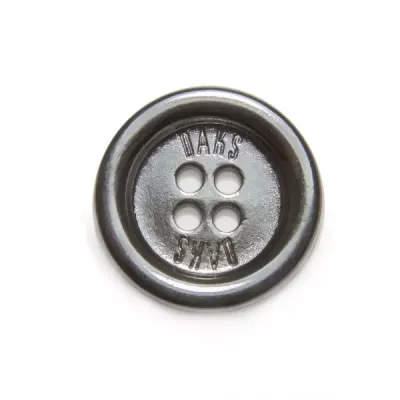 Гудзик чорний метал, 20 мм