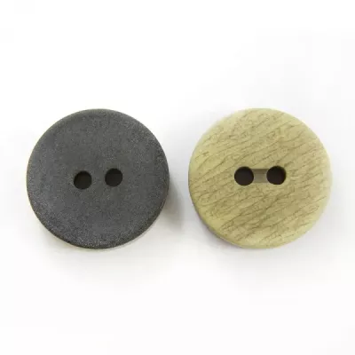 Гудзик пластик коричневий, 18мм